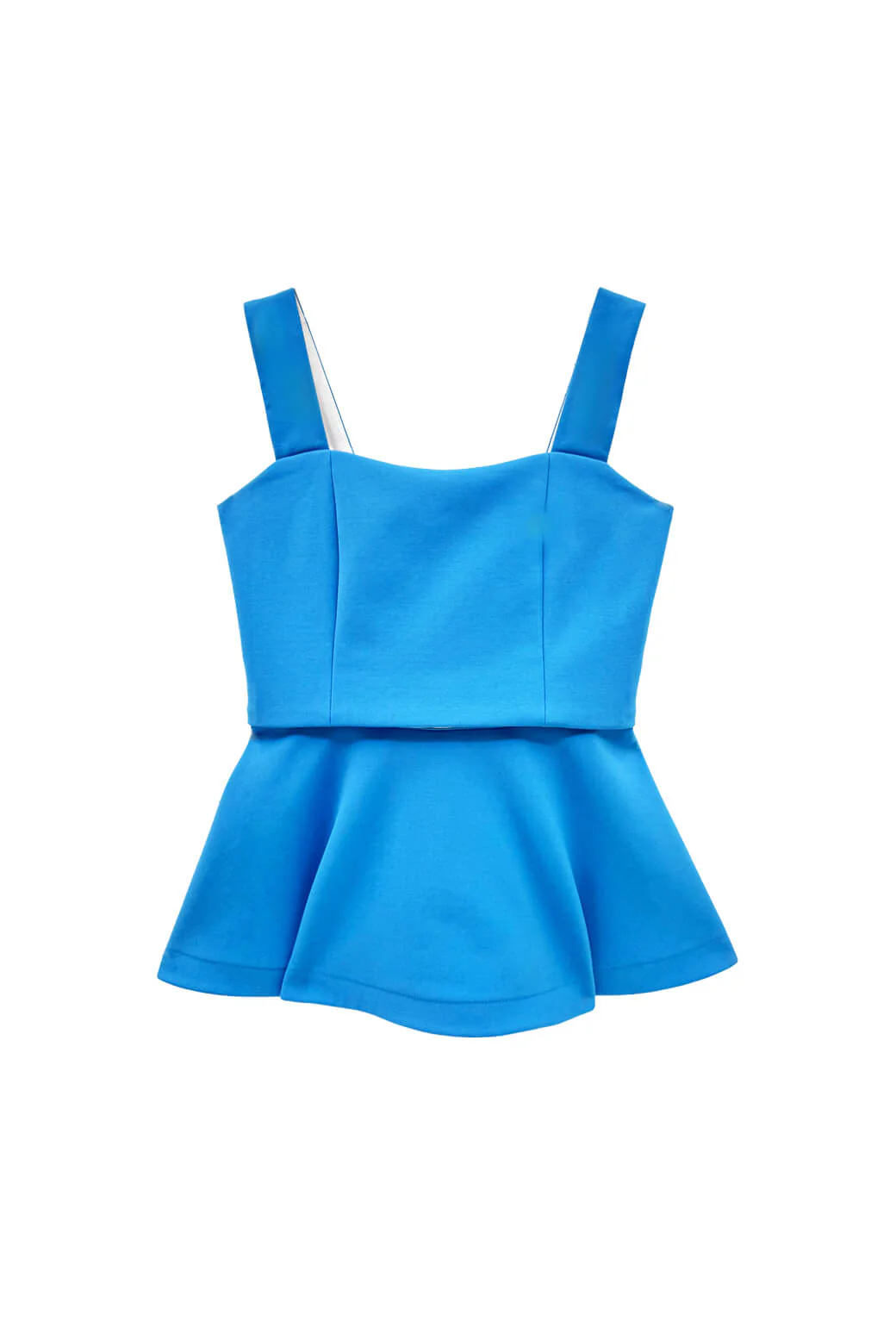 The Peplum Bustier -Stretch Blue - BURU