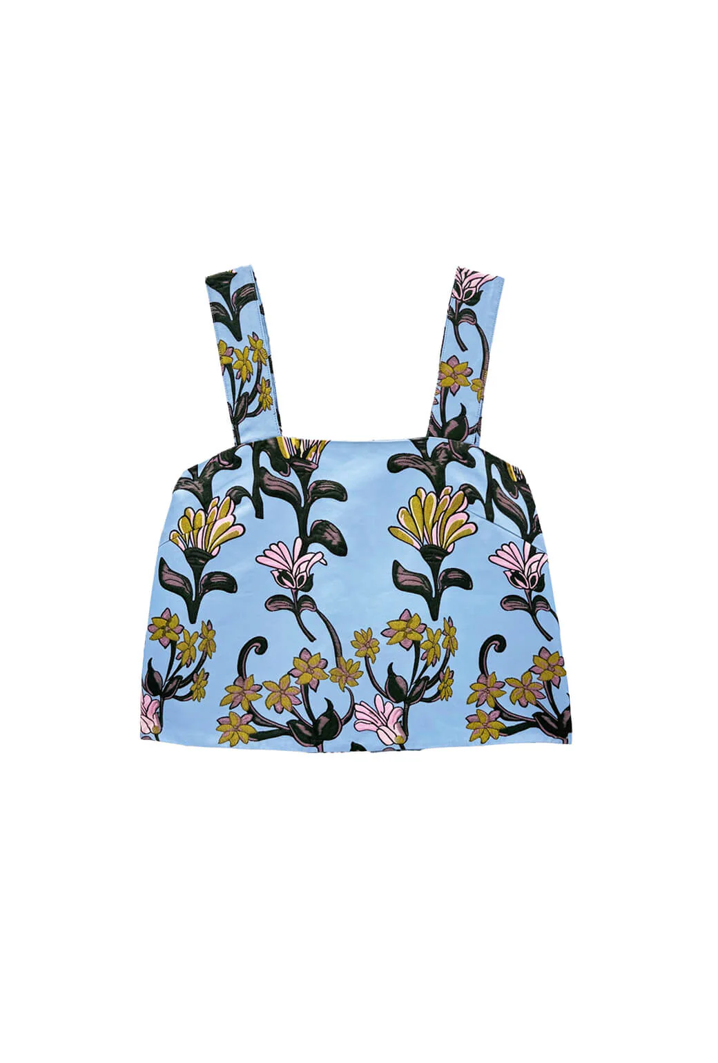 The Pillar Top - Powder Blue Vines - BURU