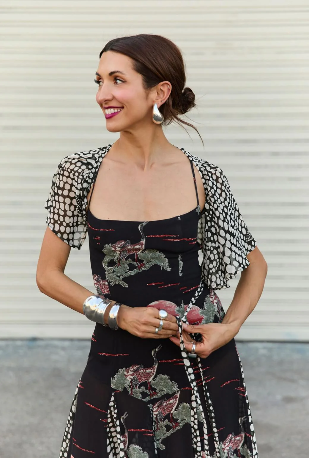 Buru x India The Kings Road Ruffle Belt - Abstract Dot - BURU