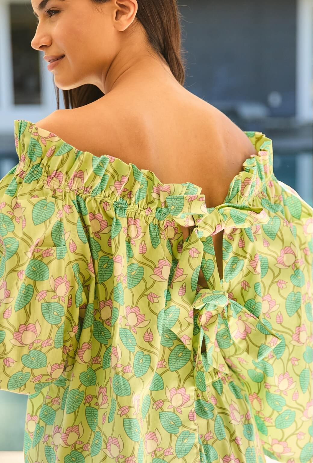 Bettie Ann Blouse - Lotus Flower - BURU