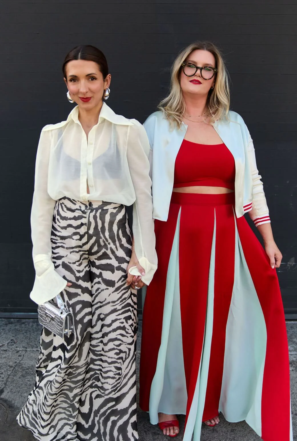 Buru x India The Sloane Square Skirt - Robin's Egg Blue and Red - BURU