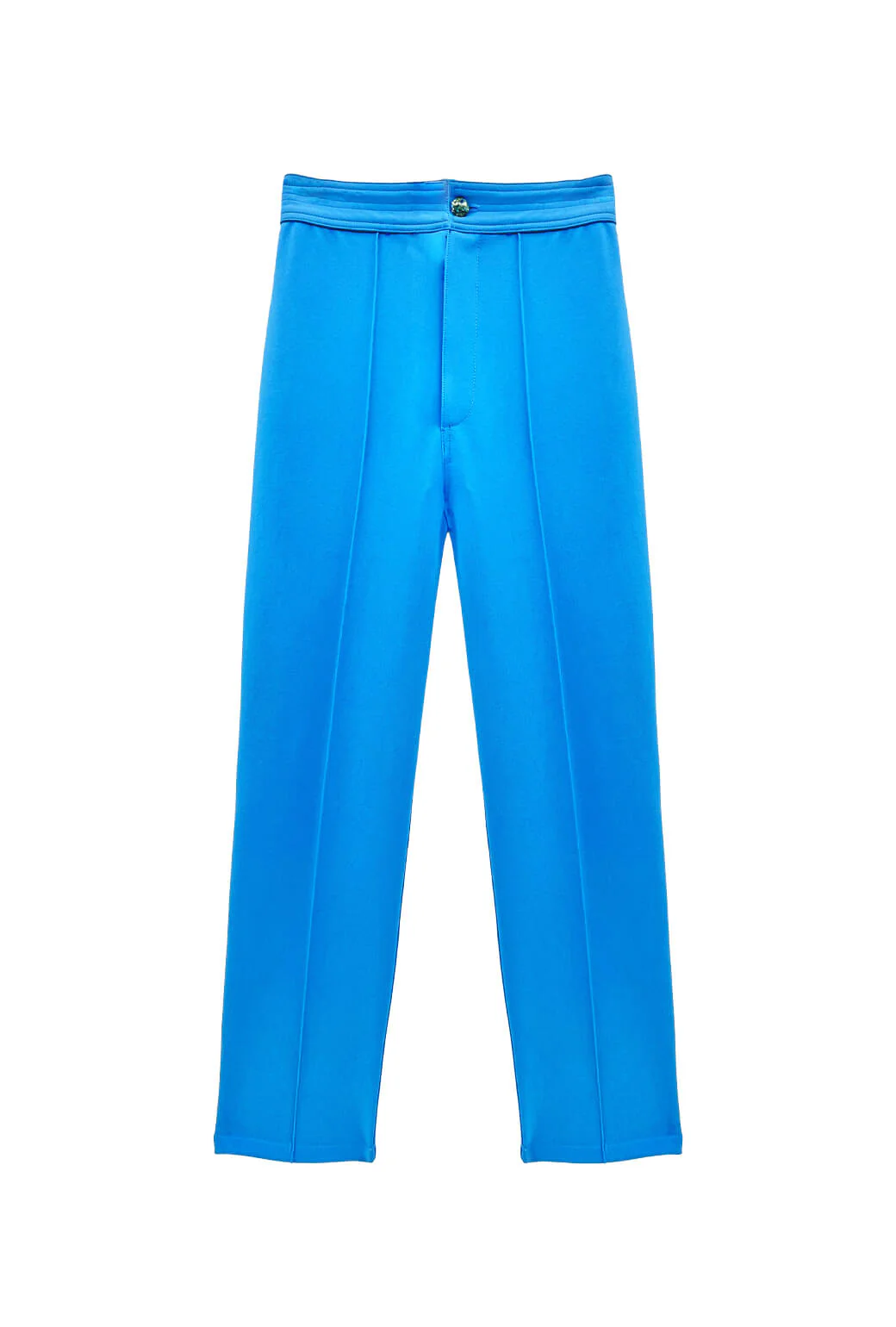 Cropped Cigar Pant - Stretch Blue - BURU