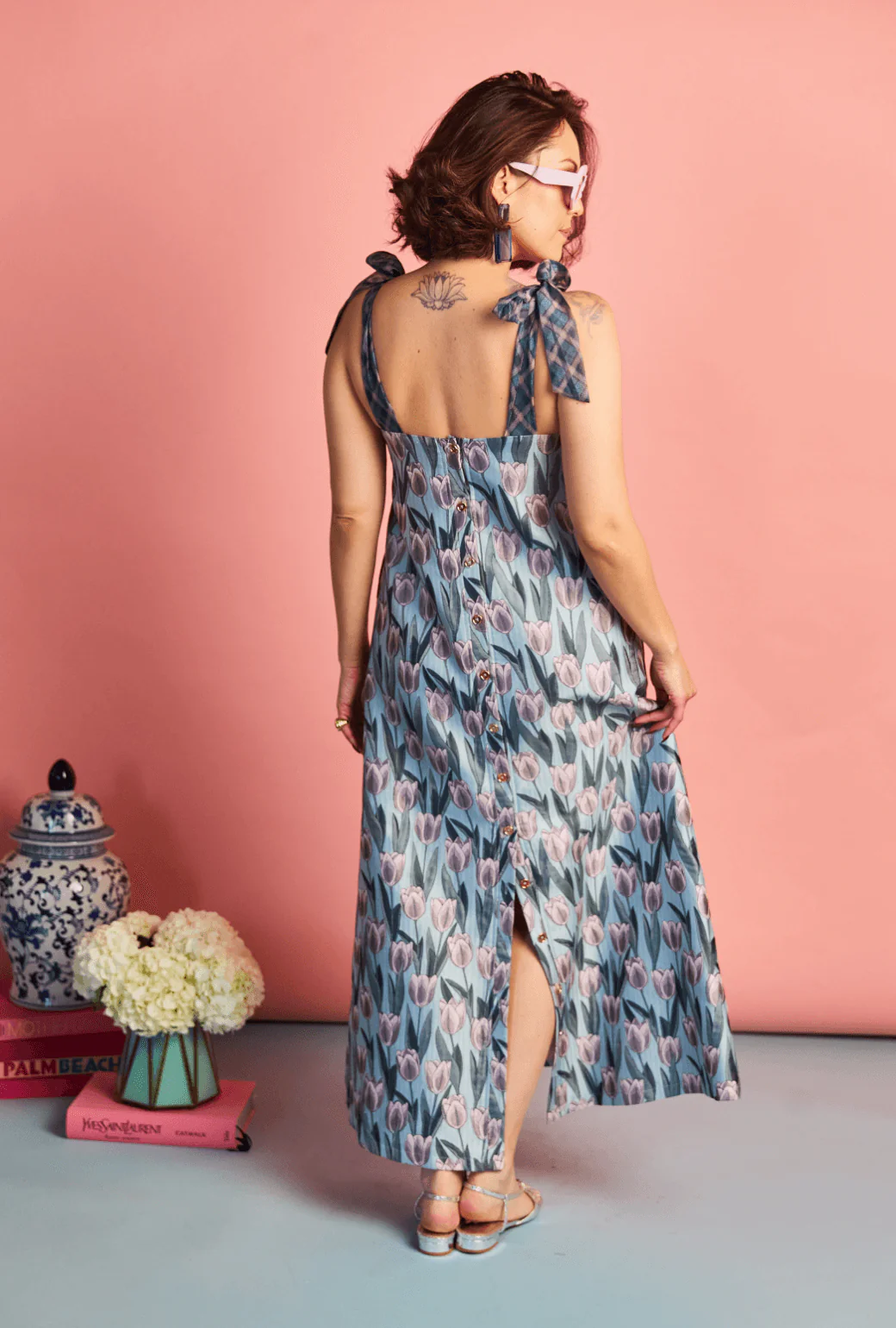 Pillar Gown - Tulip Jacquard - BURU
