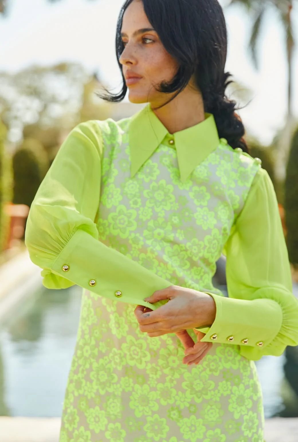 Skipper Blouse - Lemon Brightline - BURU