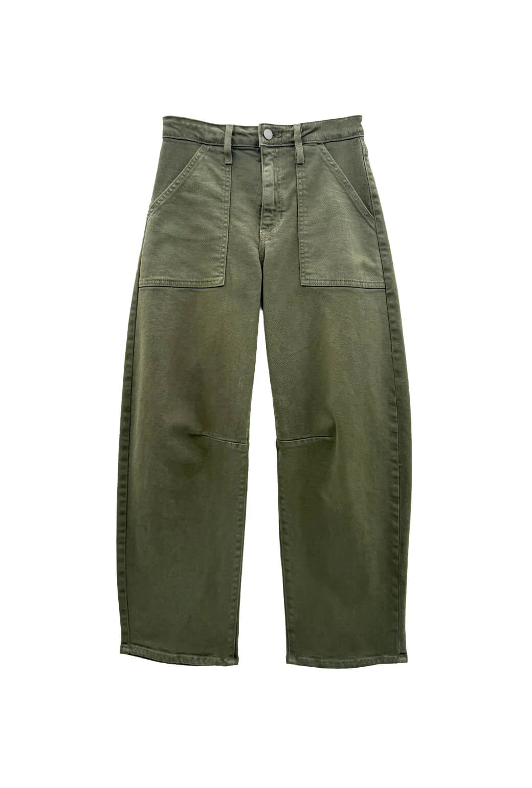 Horseshoe Jeans with Pockets - Olive - BURU