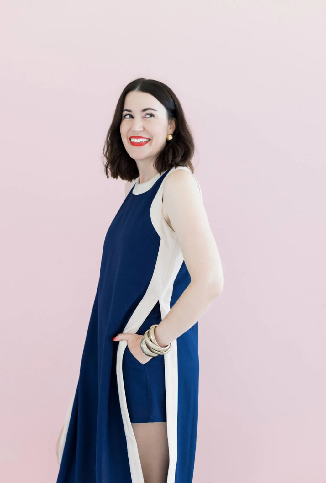 Buru x Val Bermuda Set - Navy & Taupe - BURU