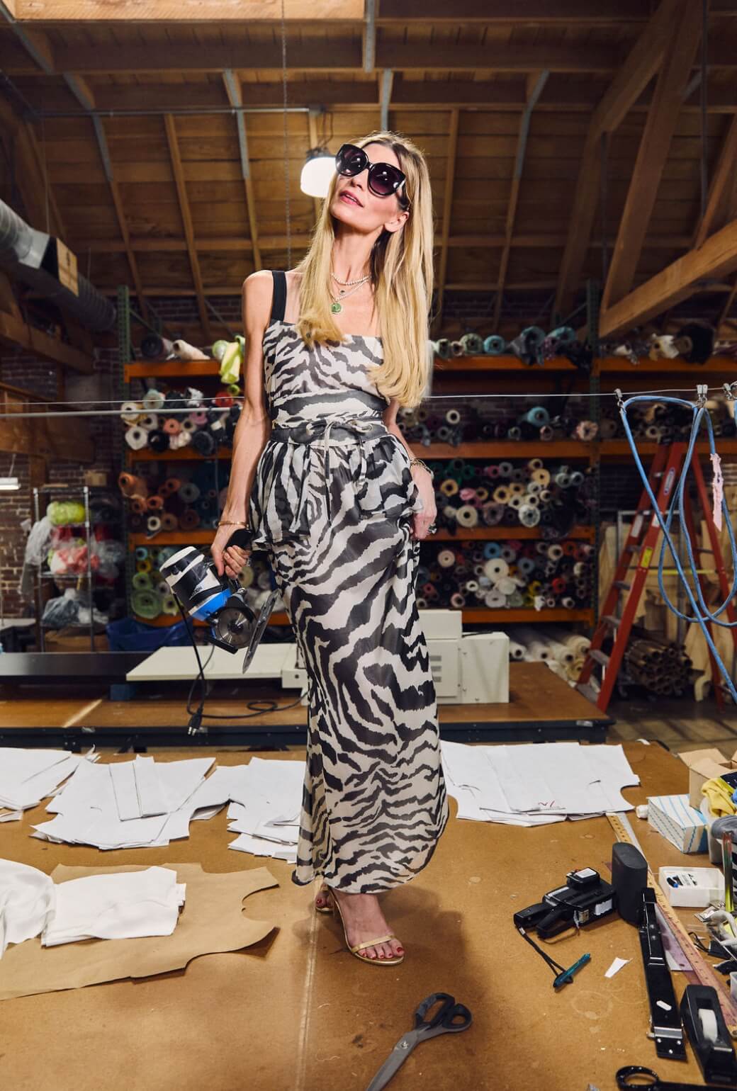 Buru x India The Kings Road Ruffle Belt - Zebra - BURU