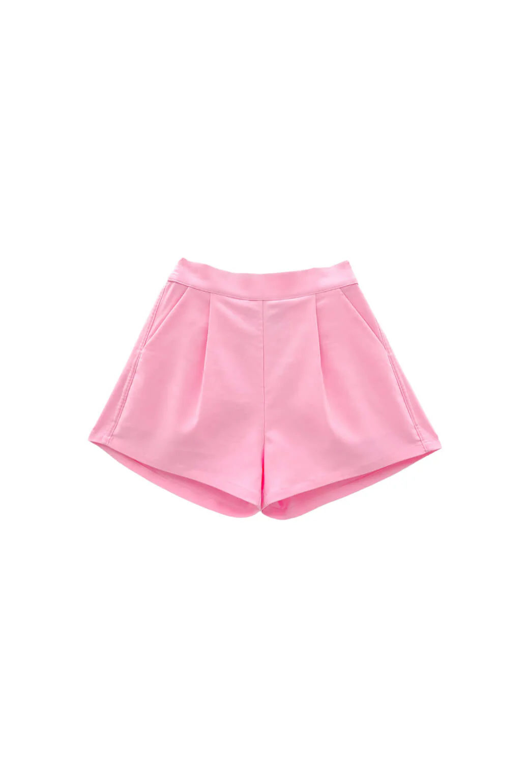Flat Front Everyday Shorts - Pink - BURU