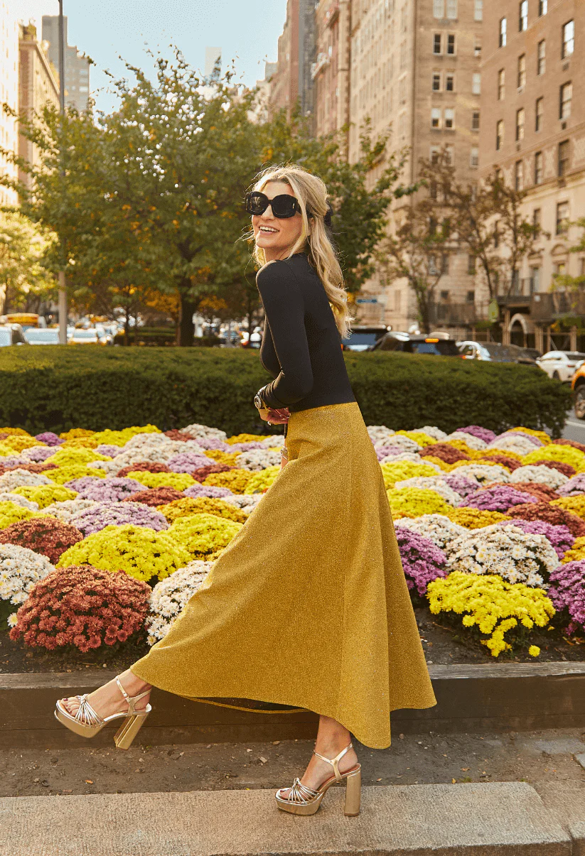 The Laura Skirt - Gold Sparkle - BURU