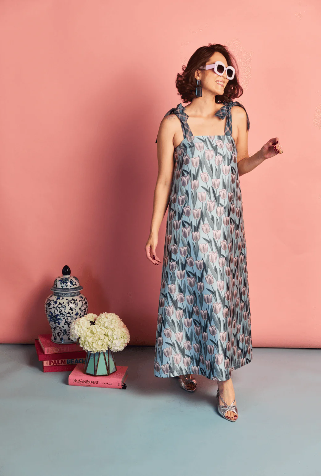 Pillar Gown - Tulip Jacquard - BURU