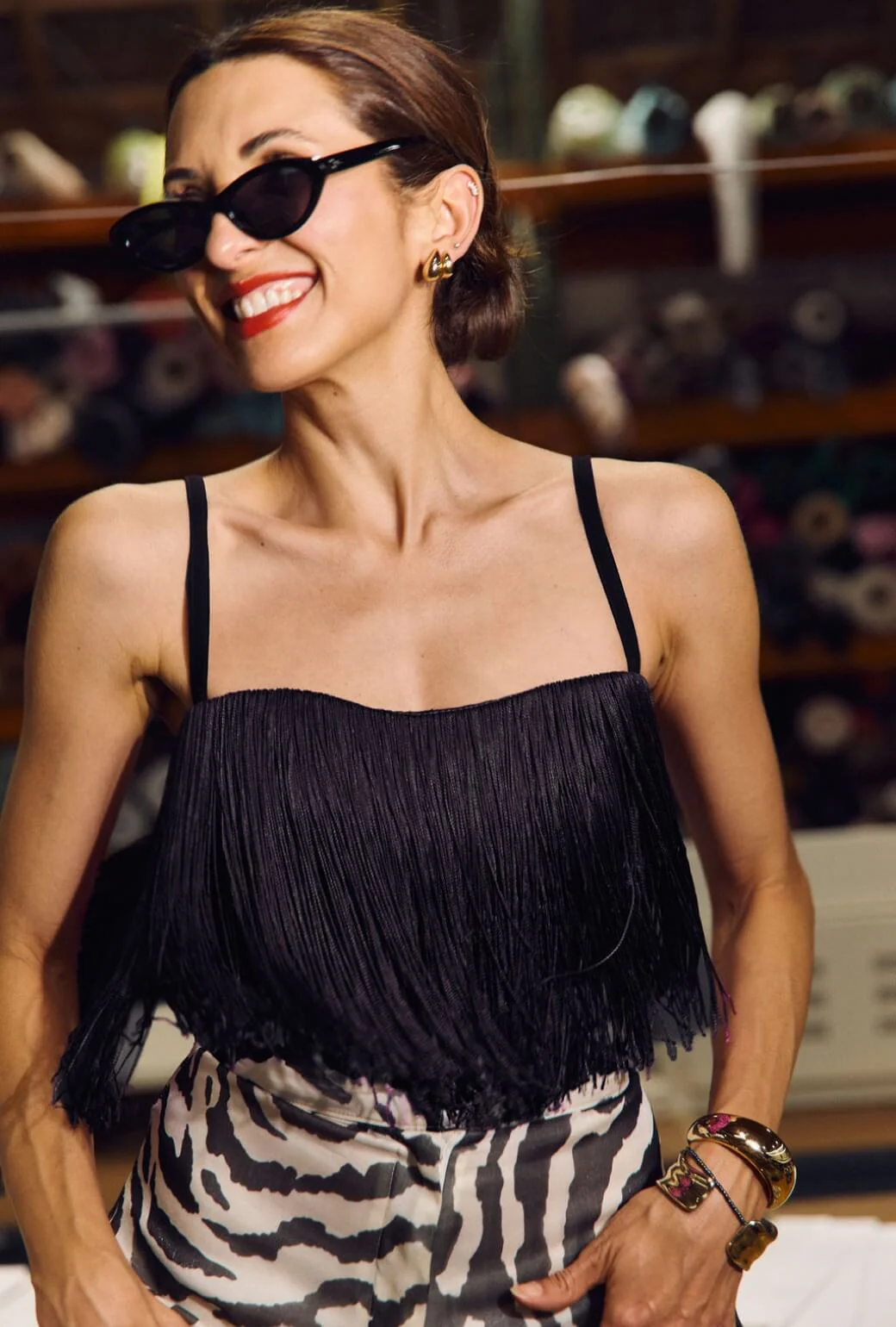 Buru x India The Camden Crop - Black - BURU