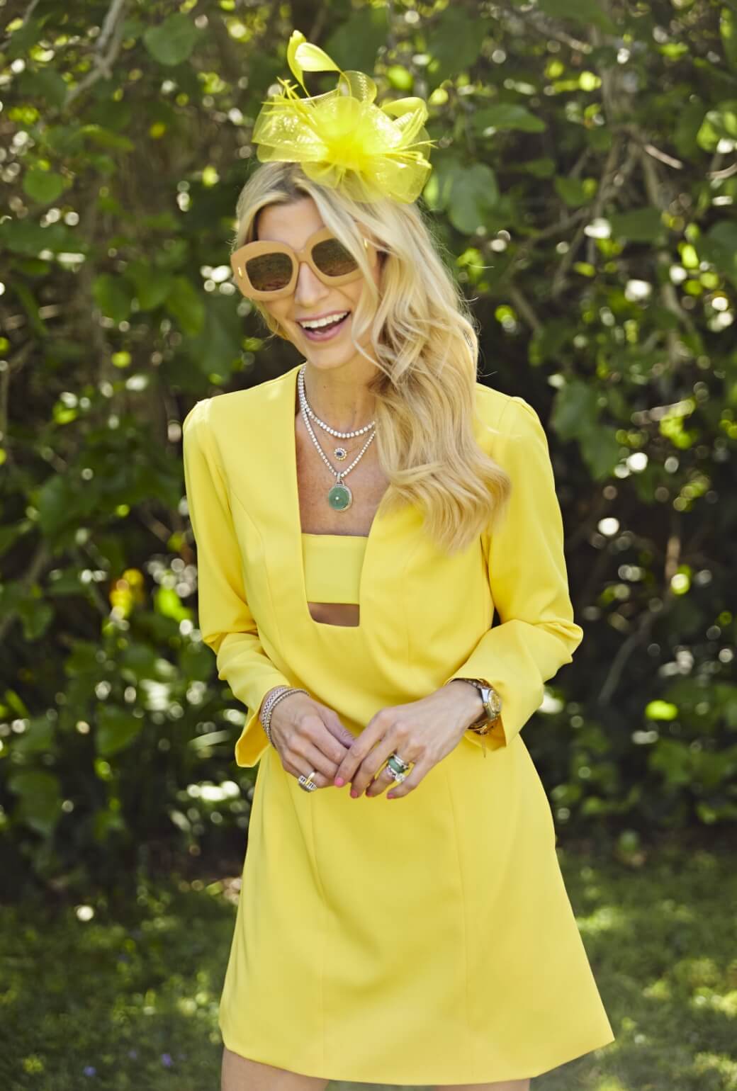 Run for the Roses Deco Dress - Sunshine - BURU