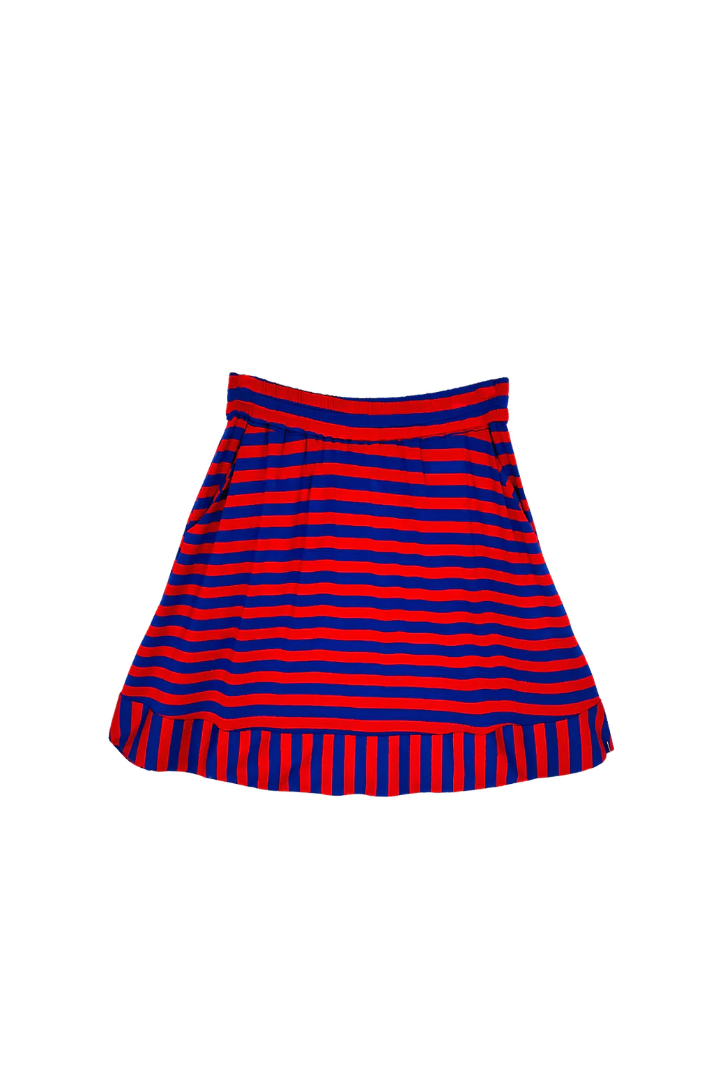 Everyday MINI Skirt - Red & Blue Stripe - BURU