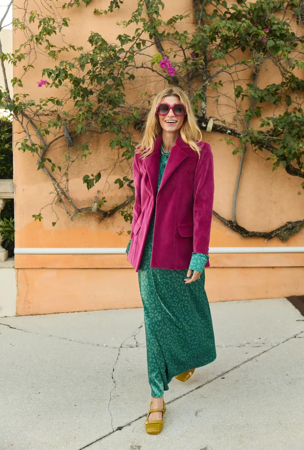 Boyfriend Blazer - Pink Velvet - BURU